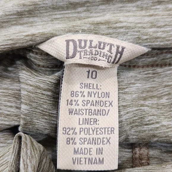 Duluth Trading Co. Armachillo Made In The JADE Skorts,Olive,  Womens 10 - Picture 5 of 6